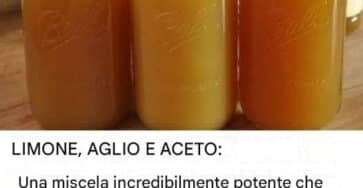 limone aglio aceto