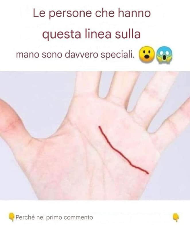 linea sulla mano