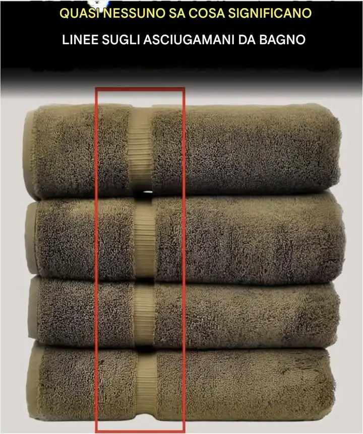 linee sugli asciugamani