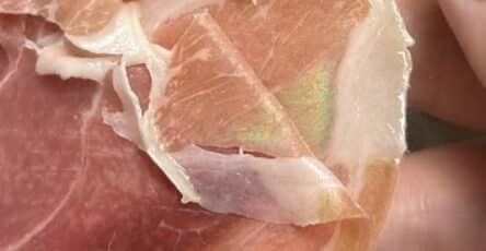 lucentezza arcobaleno prosciutto