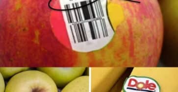 numeri adesivi frutta verdura