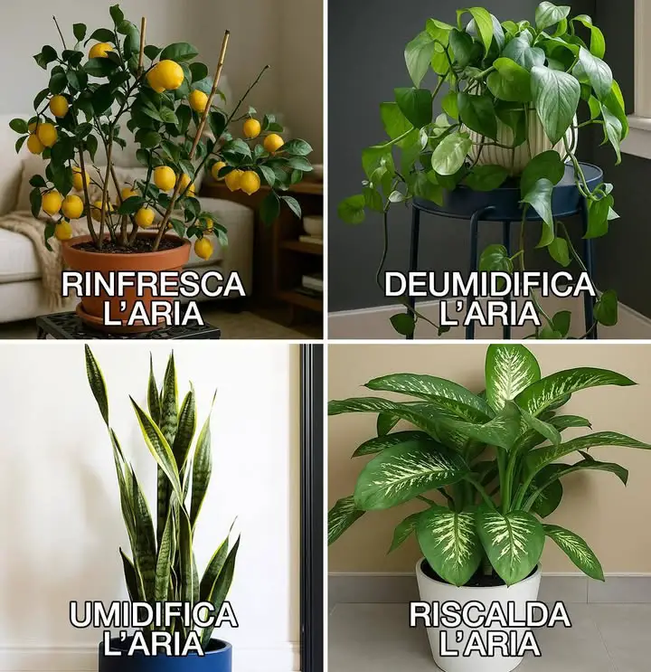 piante da interno umidità