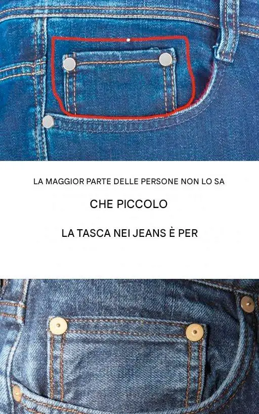 piccola tasca jeans