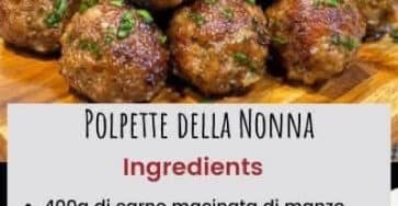 polpette nonna uniche