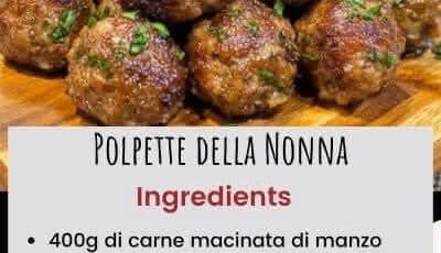 polpette nonna uniche