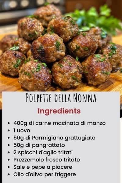polpette nonna uniche