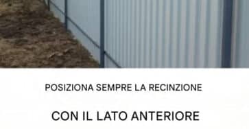 recinzione verso il vicino