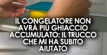 rimuovere ghiaccio senza spegnere