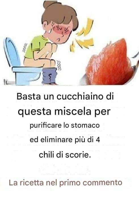 rimuovere rifiuti dal colon