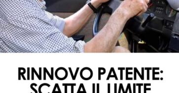 rinnovo patente età limite