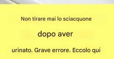 risparmiare acqua urinando