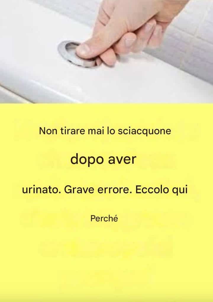 risparmiare acqua urinando