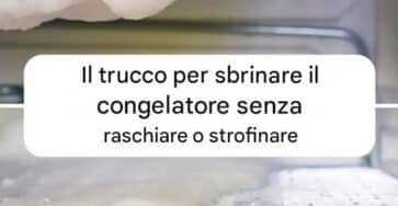 sbrinare il congelatore facilmente