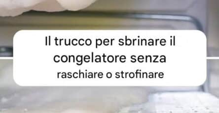 sbrinare il congelatore facilmente