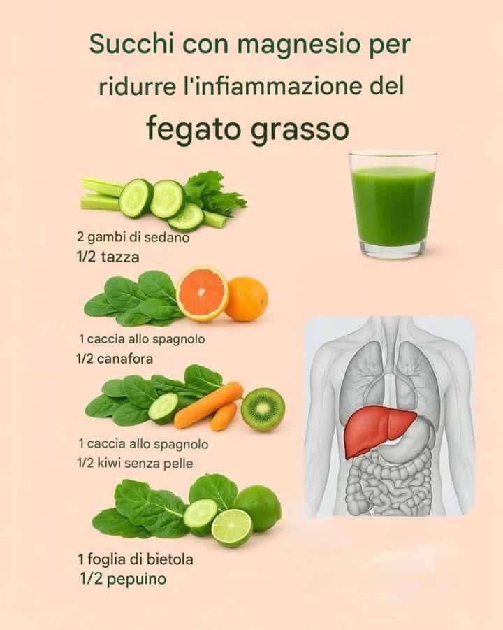 succo magnesio infiammazione fegato
