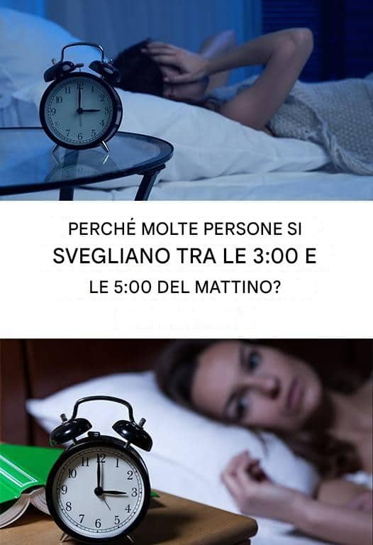 svegliarsi tra le 3 e le 5