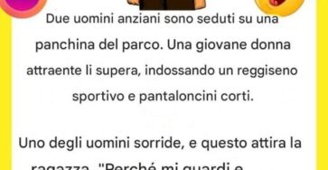vecchi panchina barzelletta riso