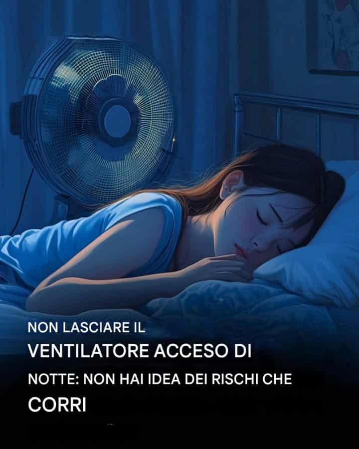 ventilatore acceso salute rischi
